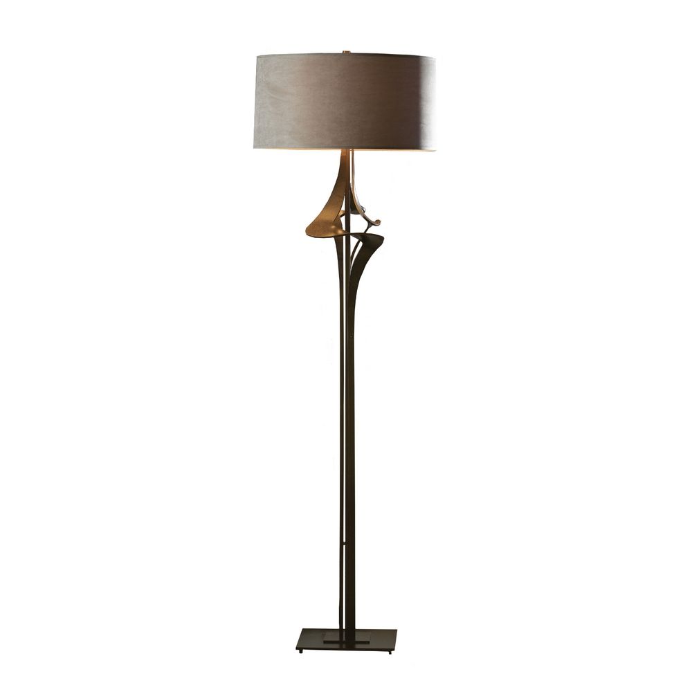 Forged Iron Floor Lamp With Shade At Destination Lighting
