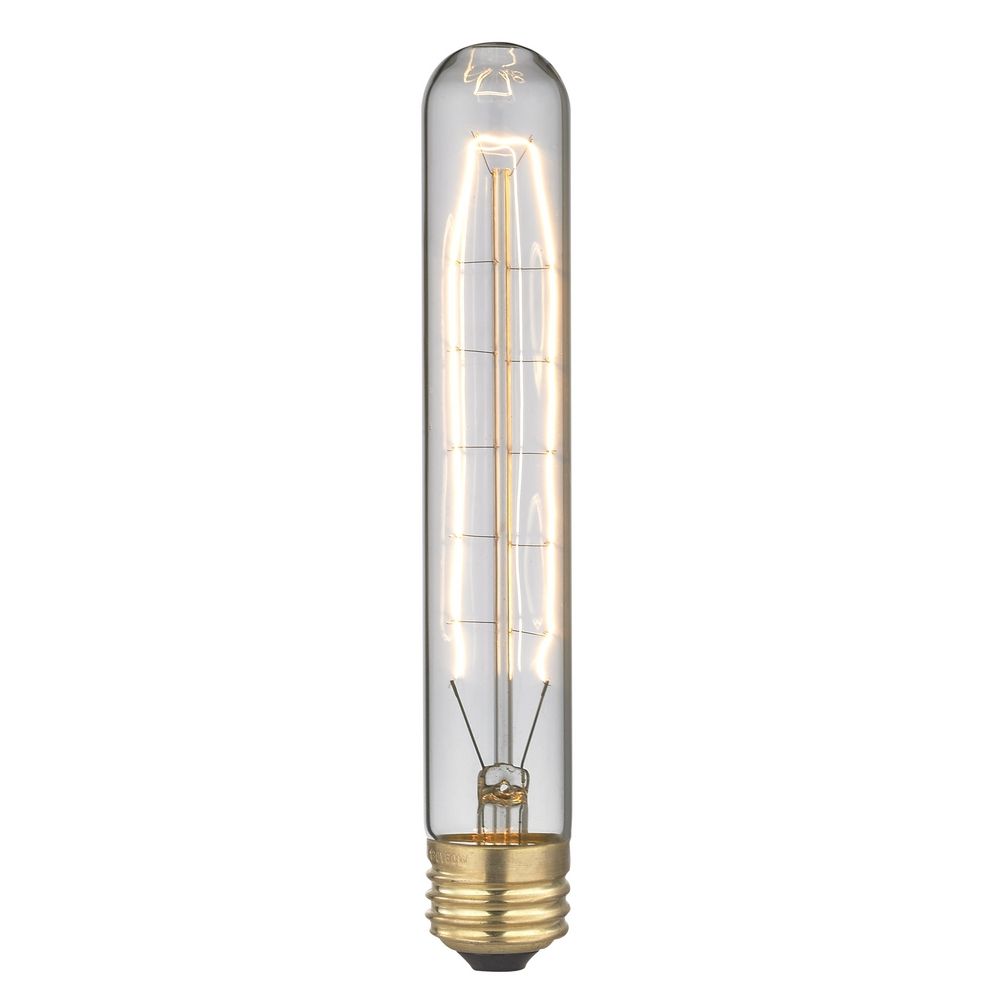 40W Filament Edison T10 Tube Light Bulb - Long Narrow Tube | 40T10 (L) FILAMENT | Lighting