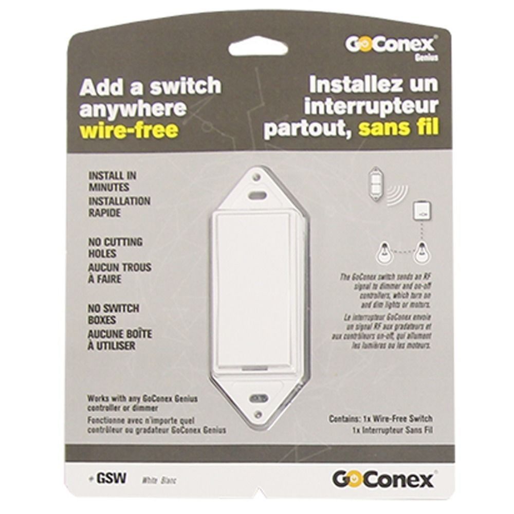 Levven Wireless Light Switch (White) 1GPSW Destination Lighting