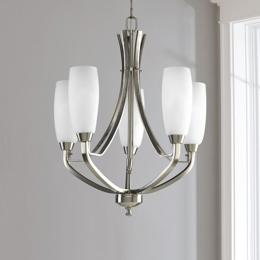 Progress Lighting Wisten 5-Light Brushed Nickel Transitional Chandelier