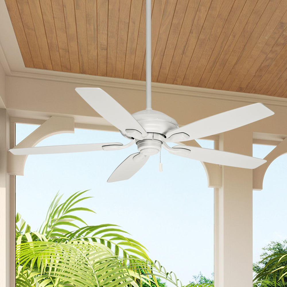 Casablanca Fan Co Utopian Snow White Ceiling Fan Without Light 54037 Destination Lighting