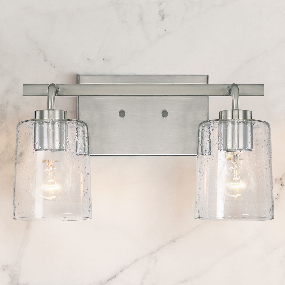 Homeplace By Capital Lighting Greyson Brushed Nickel Bathroom