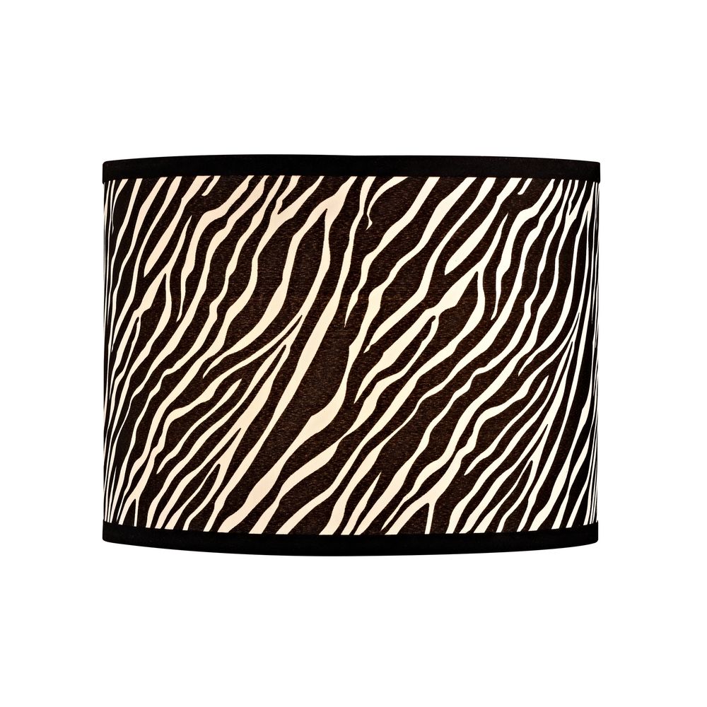 Zebra Drum Lamp Shade With Spider Assembly Sh9485 Destination Design Classics Lighting Zebra Drum Lamp Shade With Spider Assembly Sh9485
