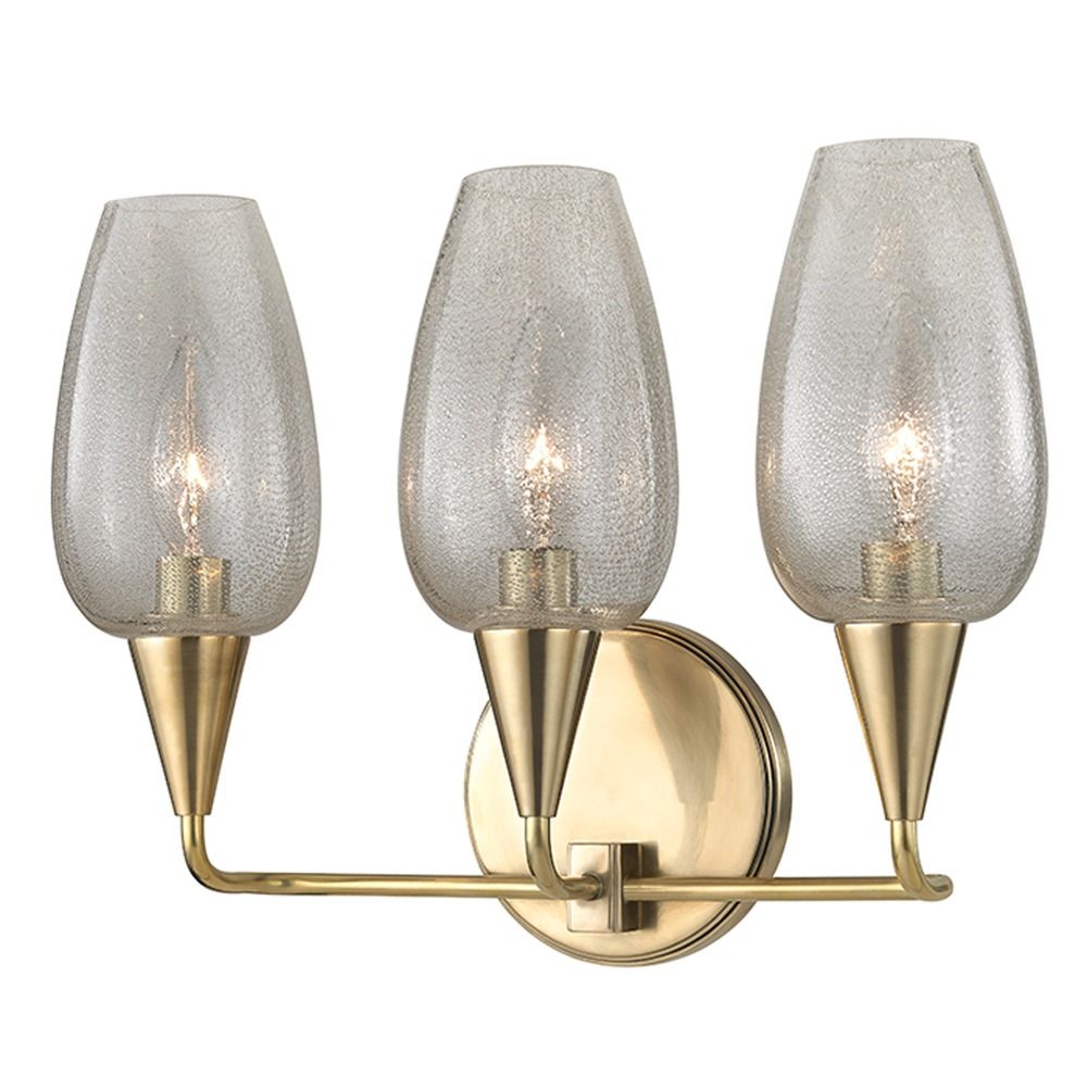 Longmont 3 Light Bathroom Light Aged Brass 4703AGB Destination
