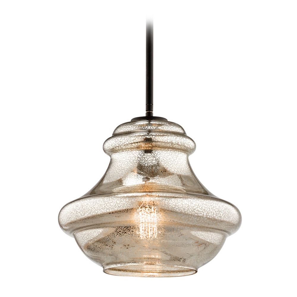 Kichler Lighting Everly Olde Bronze Pendant Light With Urn Shade At Destination