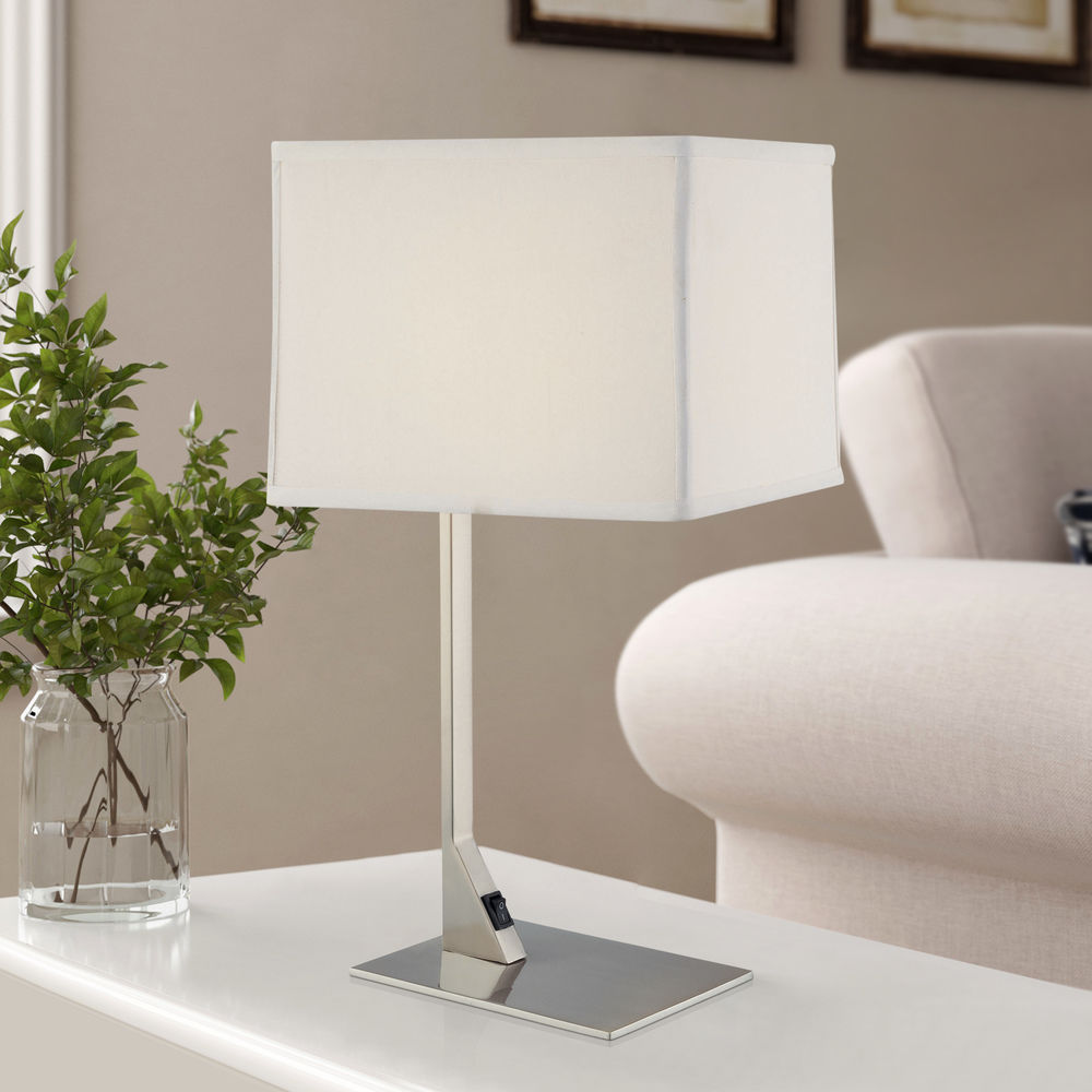 modern table lamp rectangular shade