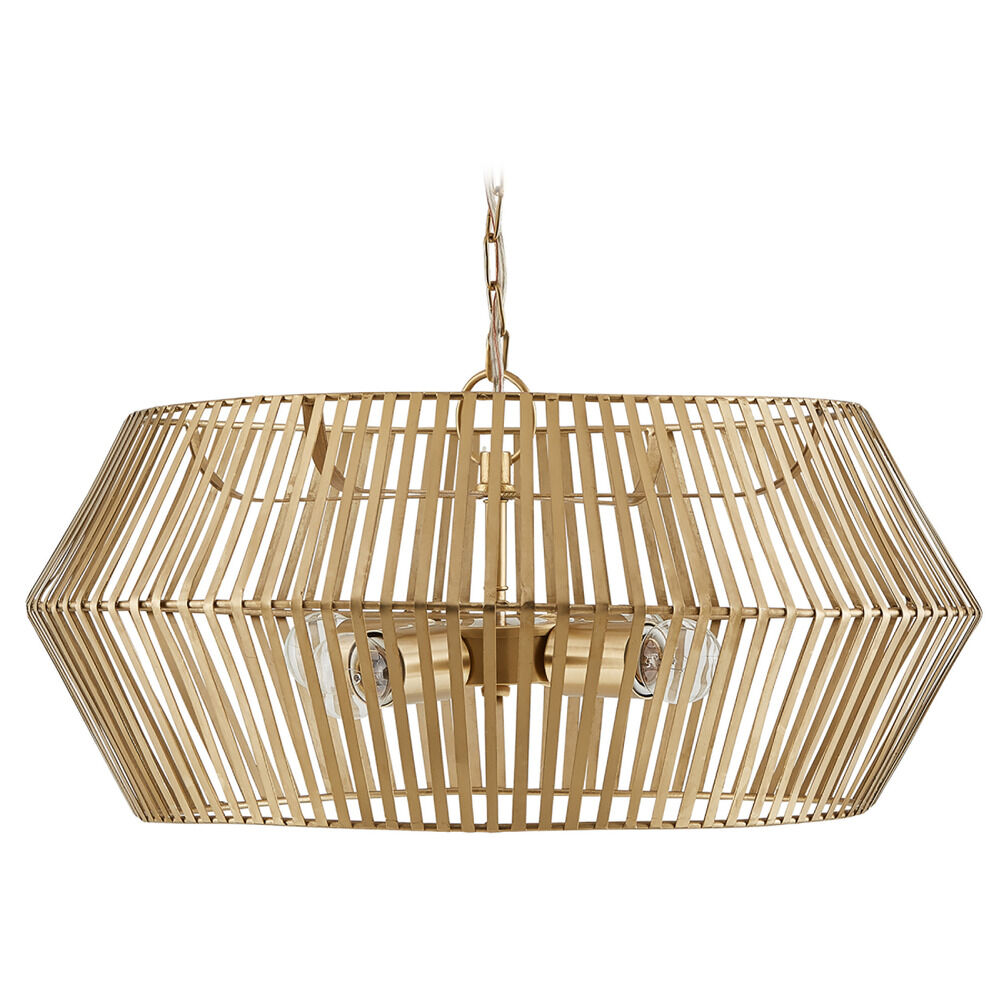 Metal drum pendant light sales