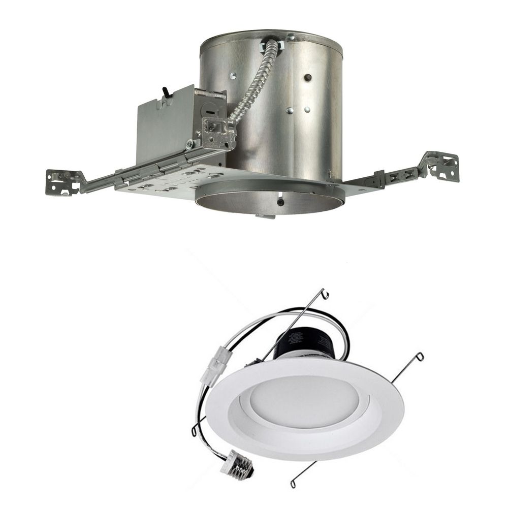 største tennis Due 14-Watt Dimmable LED 6-Inch Recessed Lighting Kit for New Construction |  IC22/14W LED TRIM KIT | Destination Lighting