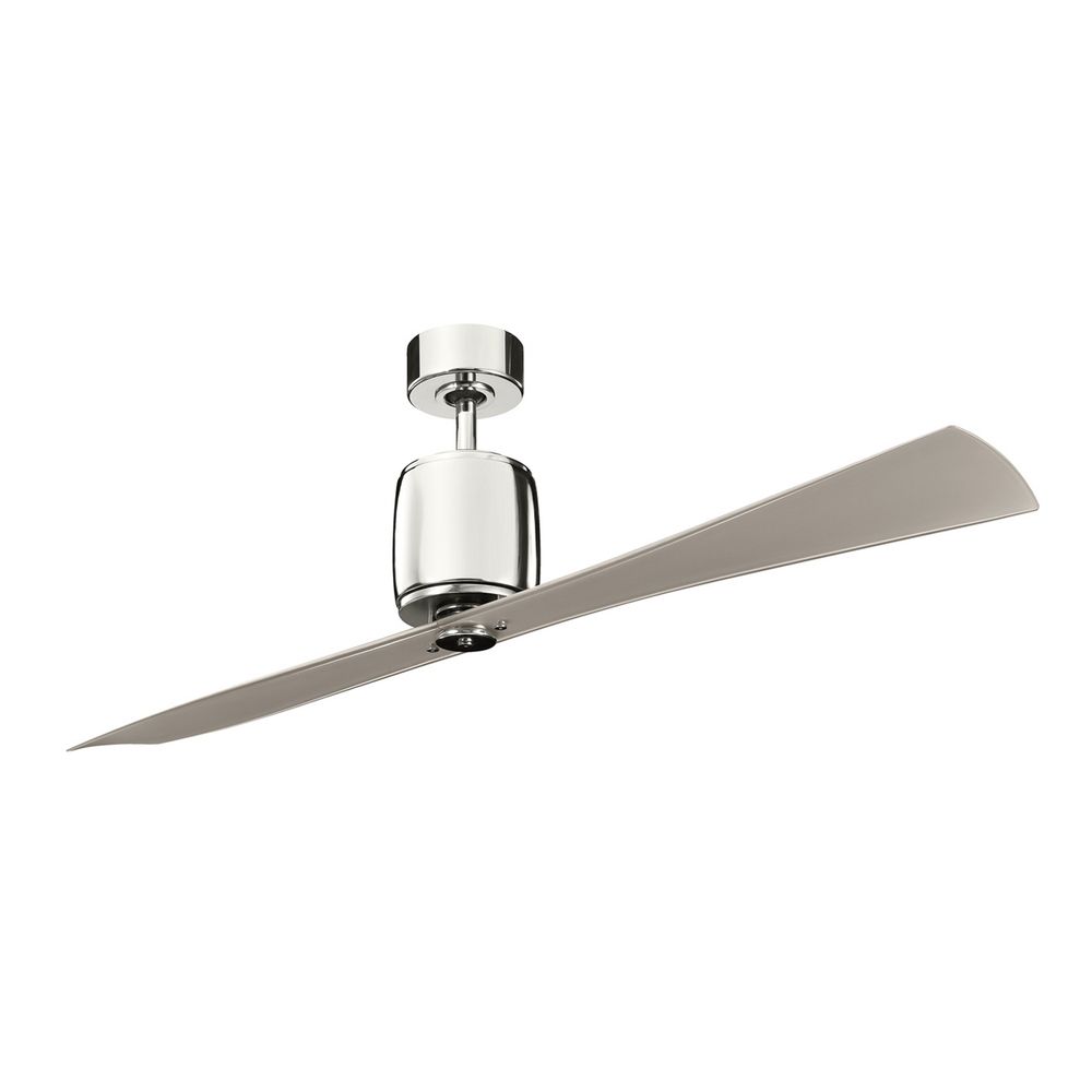 Kichler Modern Fan Without Light In Polished Nickel Finish