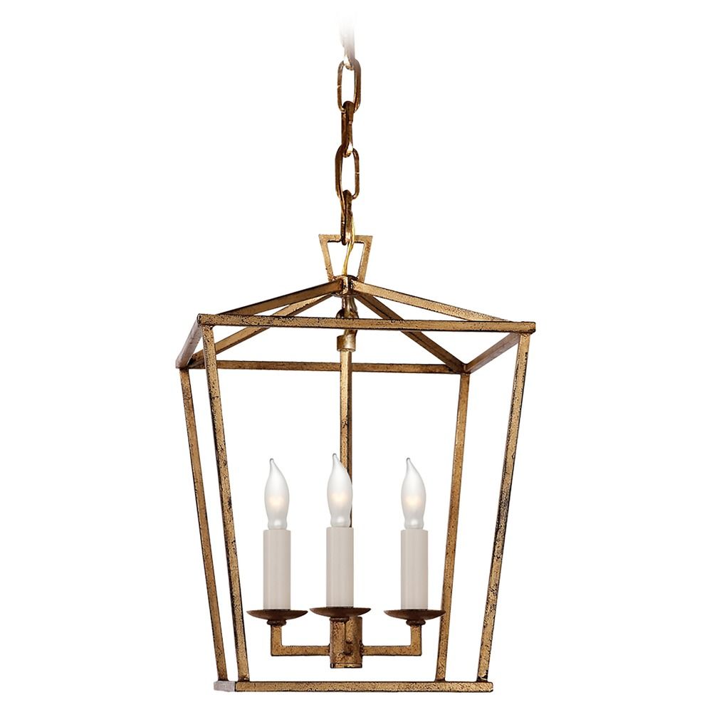 Visual Comfort Darlana Mini Lantern, Aged Iron