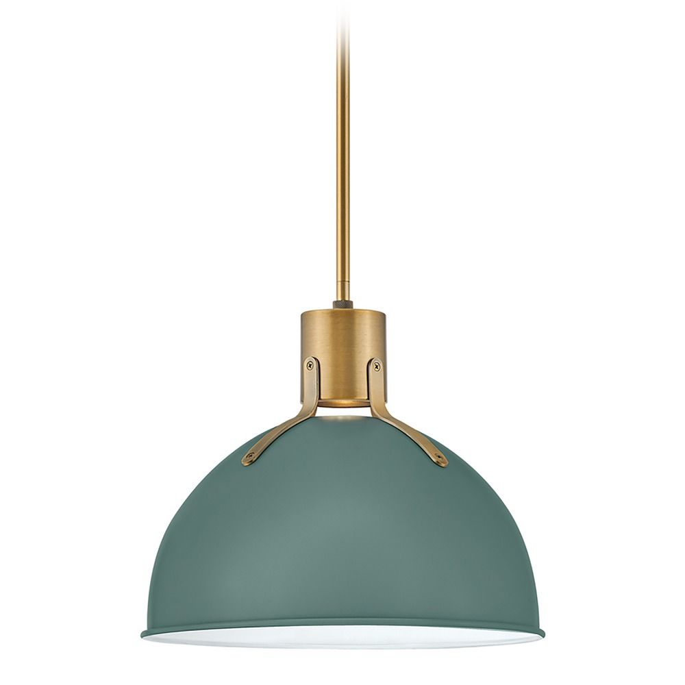 Argo 14 Inch Pendant In Sage Green By