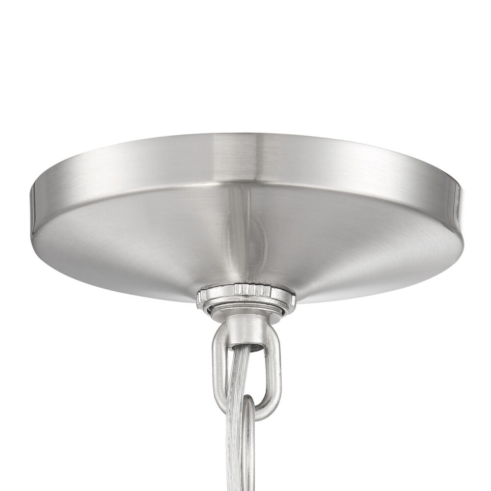 Grace Brushed Polished Nickel Chandelier by Craftmade Lighting at  Destination Lighting