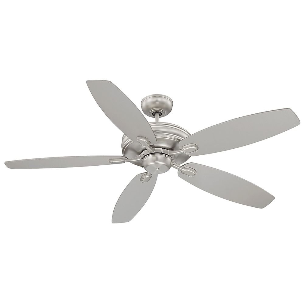 Savoy House Kentwood 52 Inch Satin Nickel Ceiling Fan Without