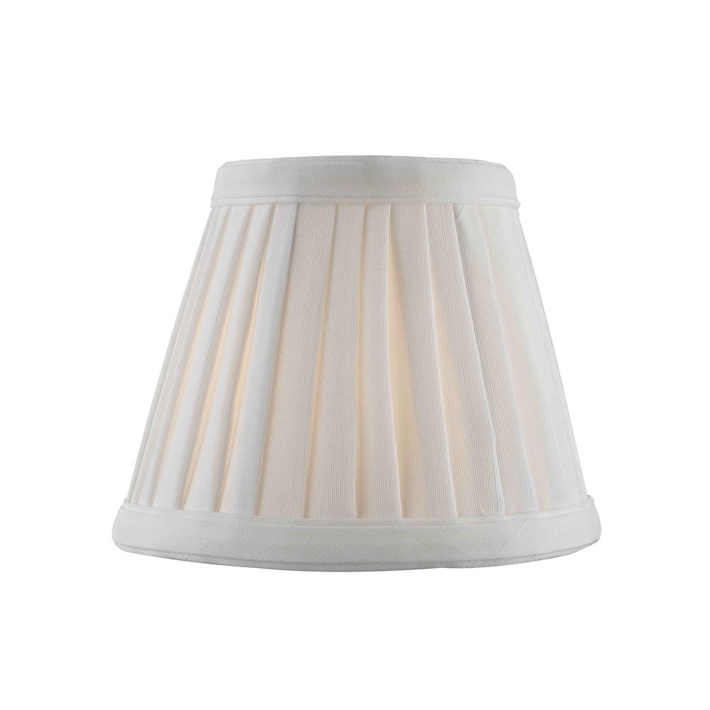 Clip On Empire Pleated White Lamp Shade Sh9658 Destination