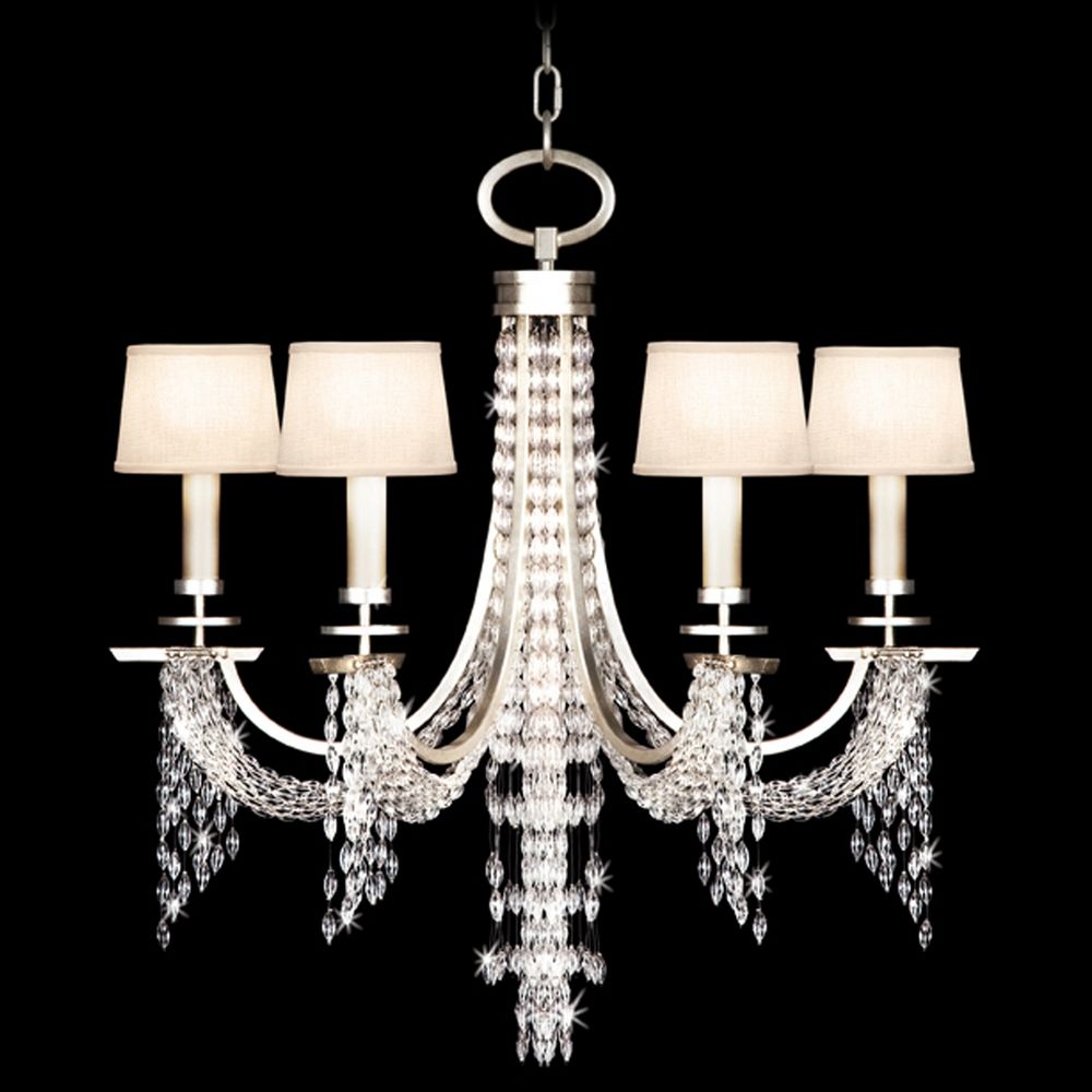 Fine Art Lamps Cascades Warm Silver Leaf Crystal Chandelier Fine Art Lamps Cascades Warm Silver Leaf Crystal Chandelier
