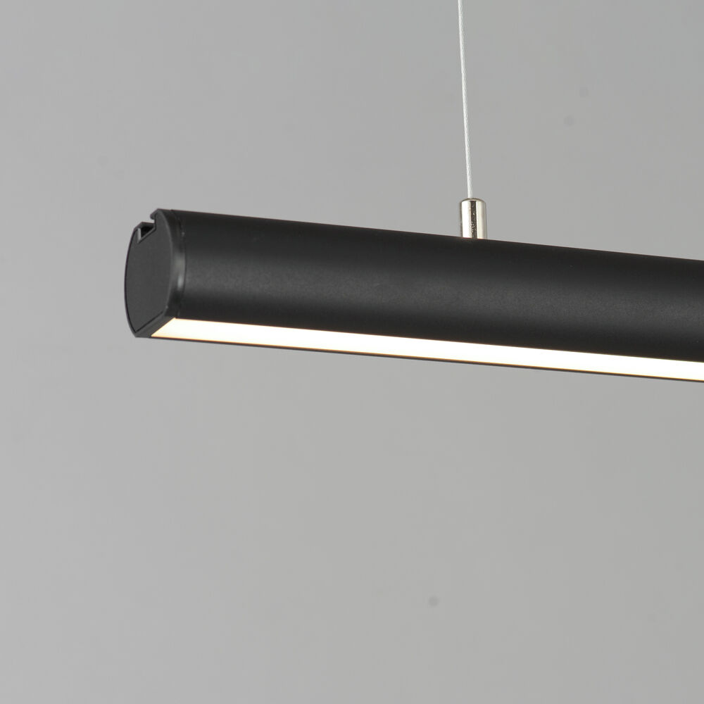 Continuum 36-Inch 3CCT LED Linear Pendant in Black by ET2