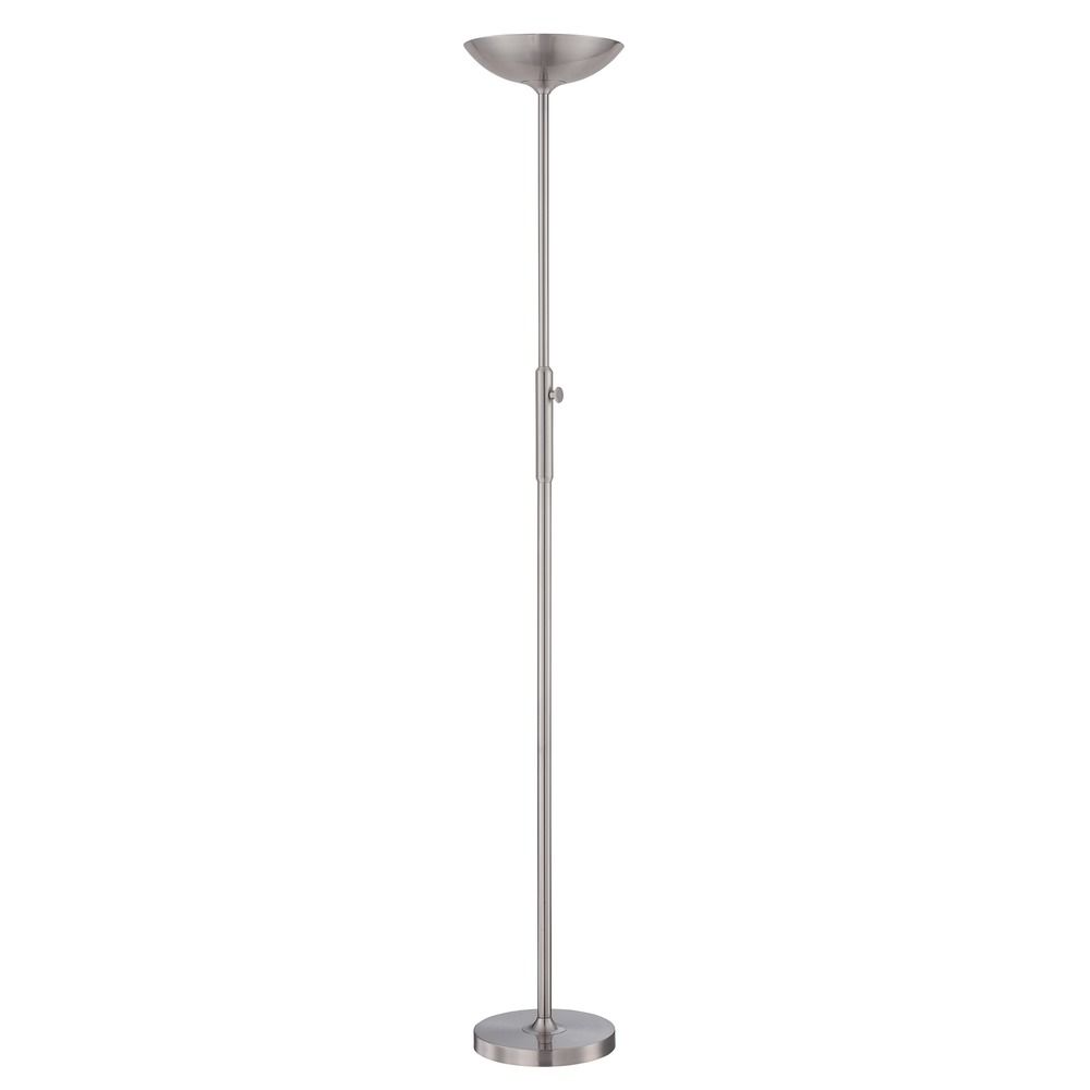 Lite Source Lighting Lemuel Polished Steel Led Torchiere Lamp Ls Product Image