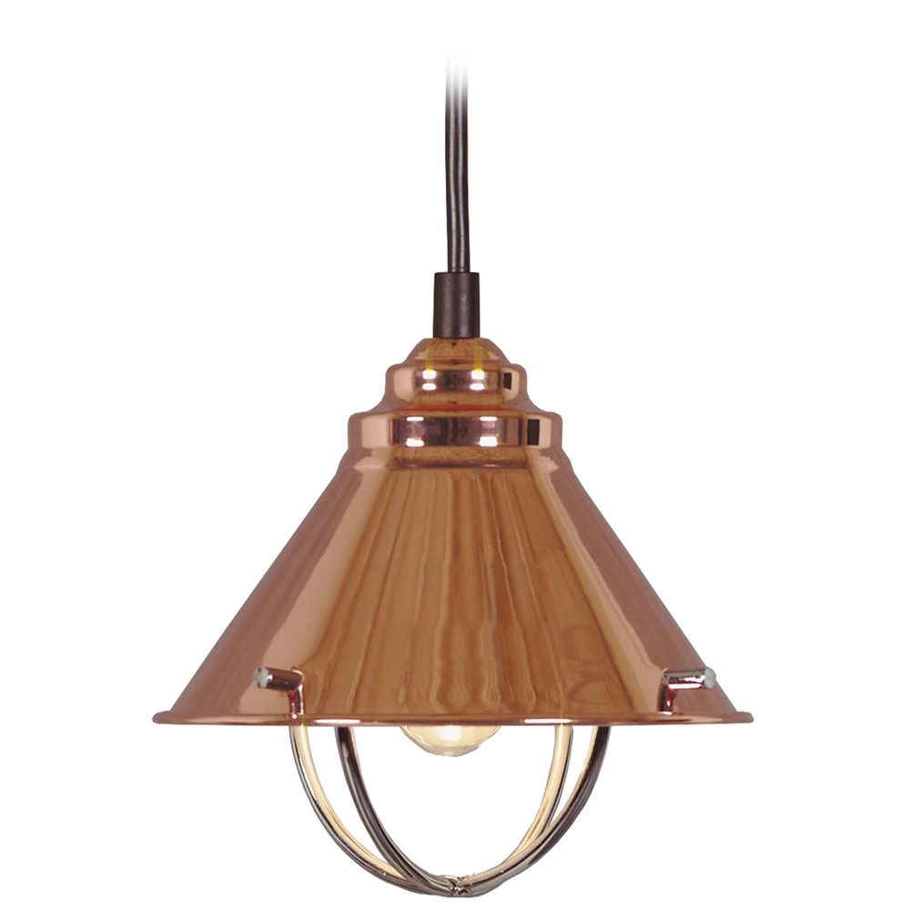 Harbour Copper Led Mini Pendant Light By Kenroy Home 66342cop Image