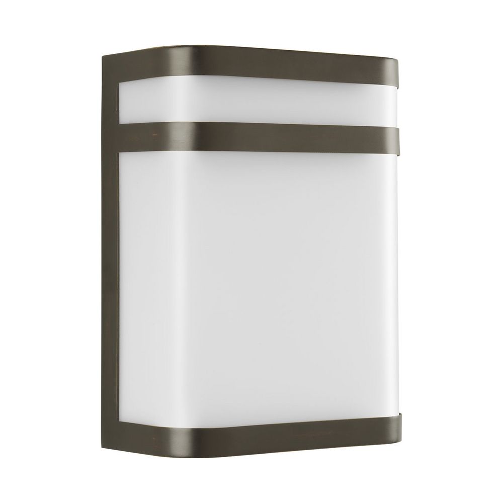 Progress Modern Outdoor Wall Light With White In Antique Bronze Hover Or To Zoom