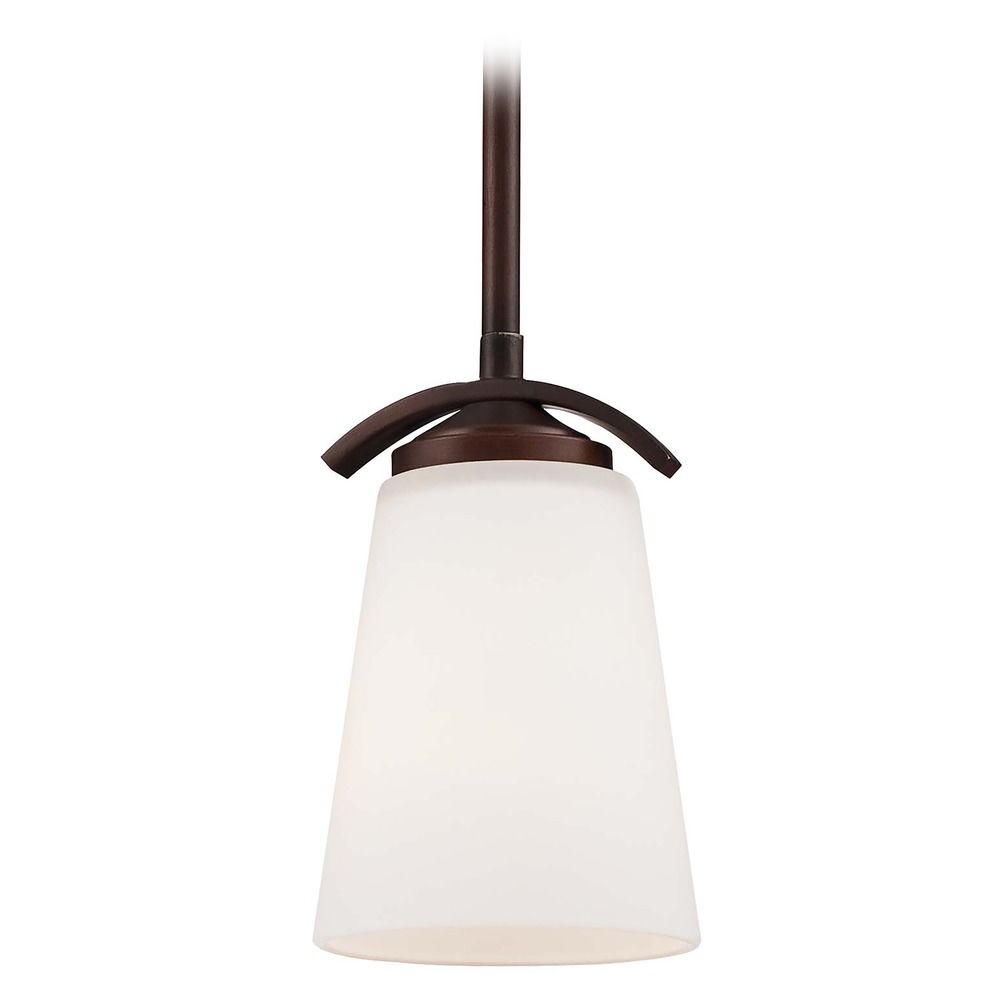 Minka Vintage Bronze Mini-Pendant Light with Cylindrical ...