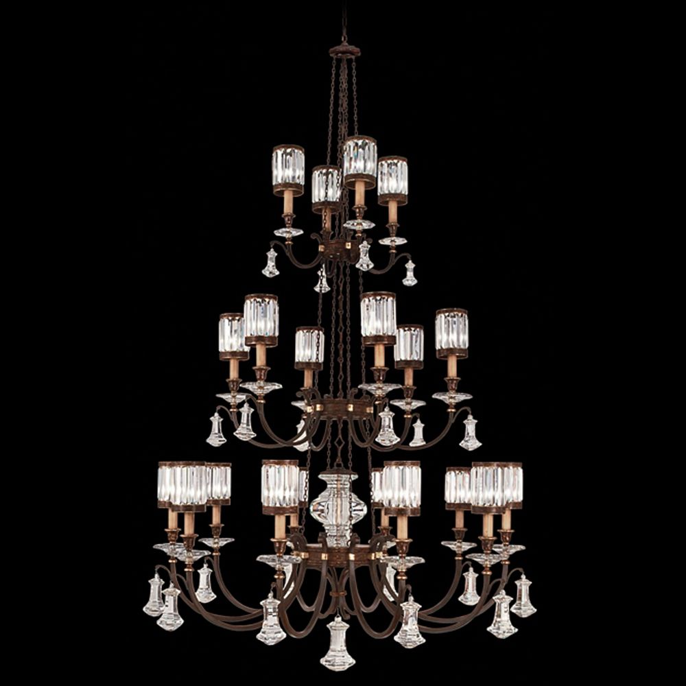 Fine Art Lamps Eaton Place Rustic Iron Crystal Chandelier 584840st Crystal Chandelier 584840st Shown In Rustic Iron Finish Image