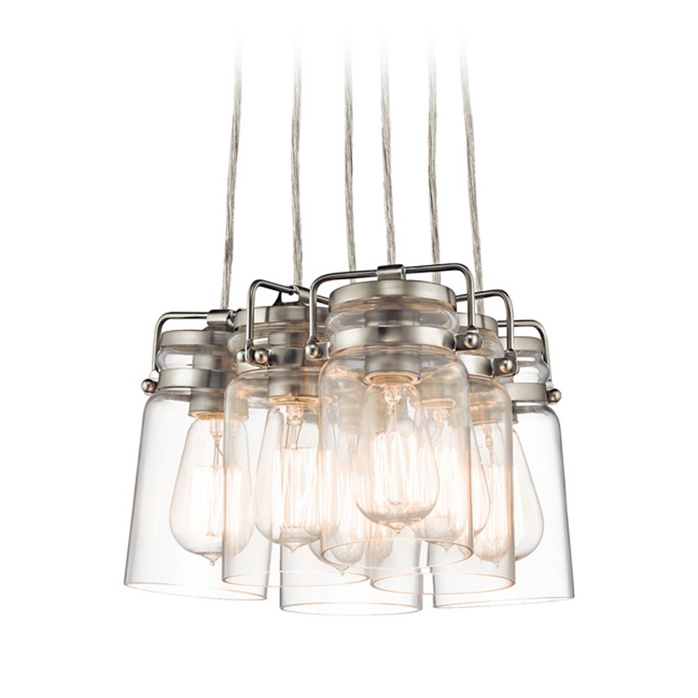 Kichler Lighting Brinley Brushed Nickel Multi Light Pendant With