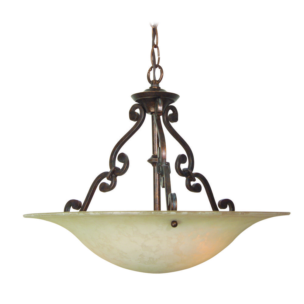 Craftmade Toscana Aged Bronze Pendant Light With Bowl Dome Shade
