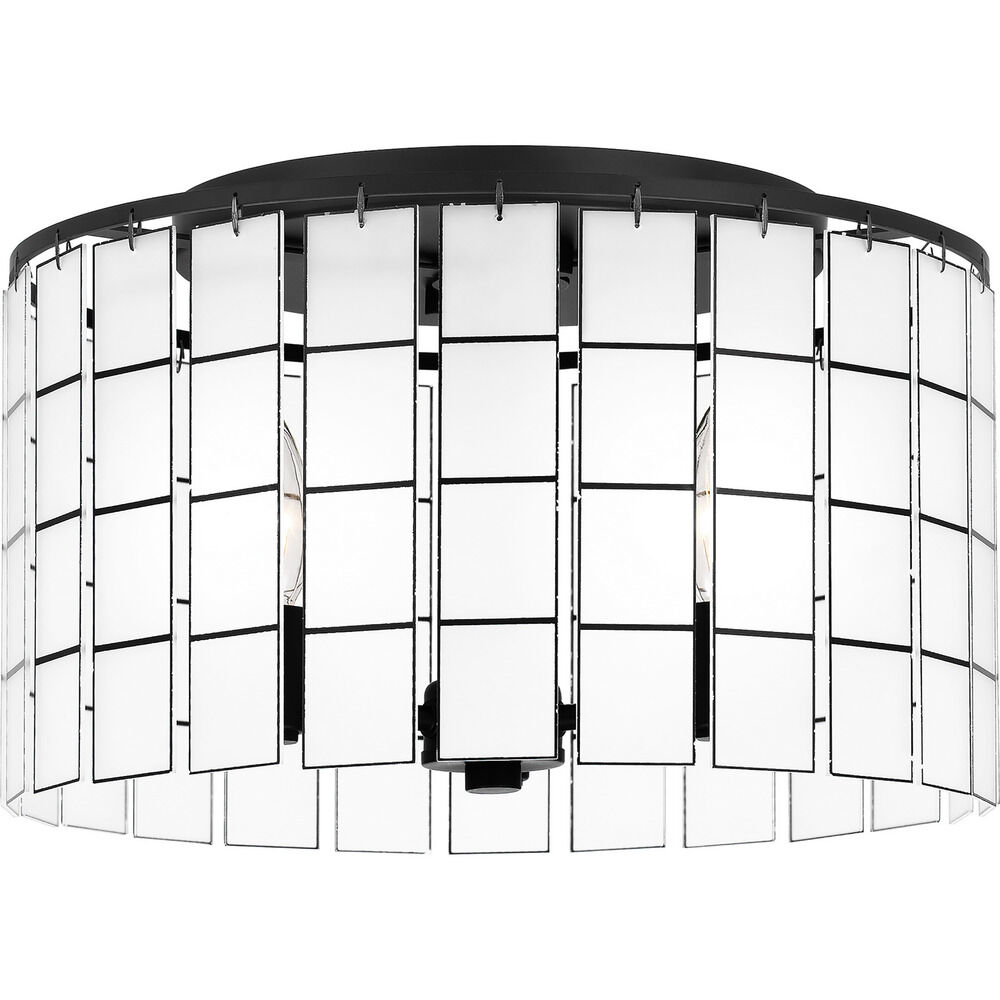 Seigler SemiFlush Mount in Matte Black by Quoizel Lighting