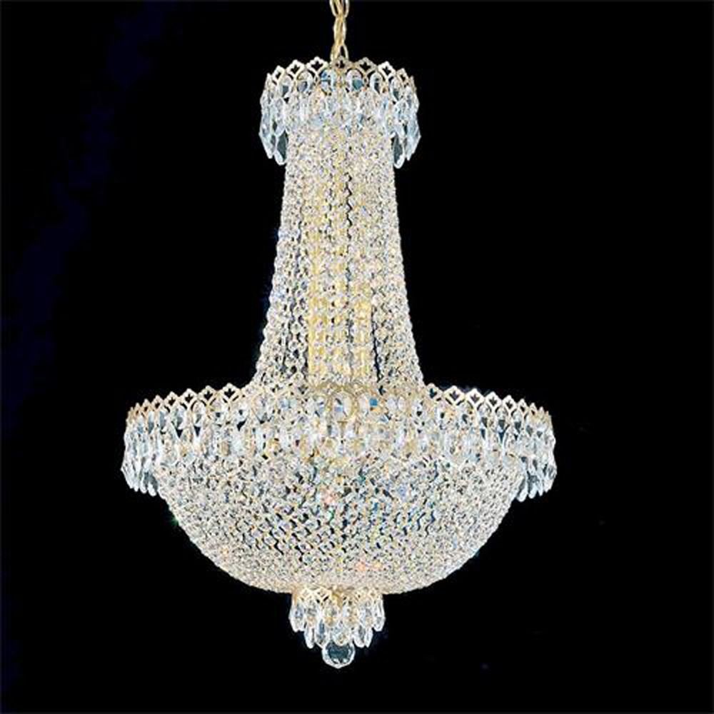 Schonbek Worldwide Lighting Camelot Polished Silver Pendant Light Schonbek Worldwide Lighting Camelot