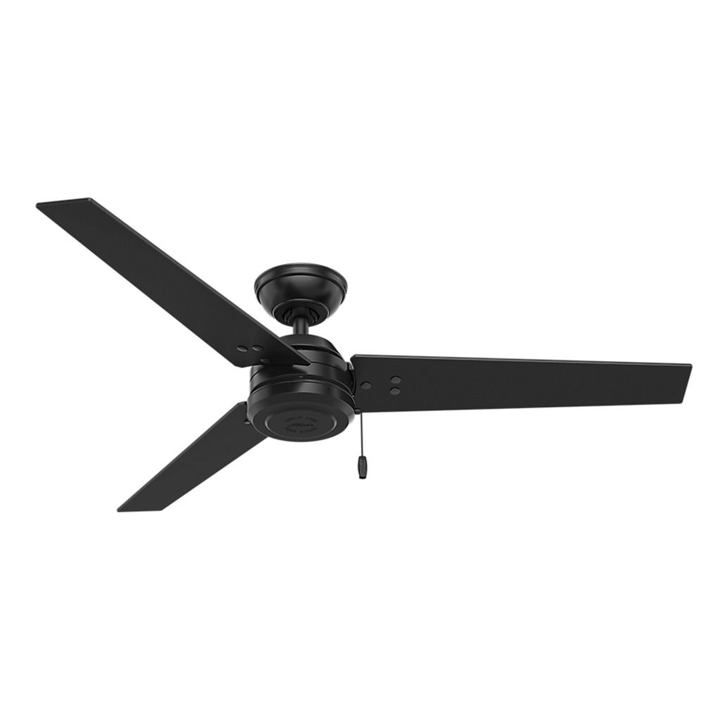 Hunter Fan Company Cassius Matte Black Ceiling Fan Without Light