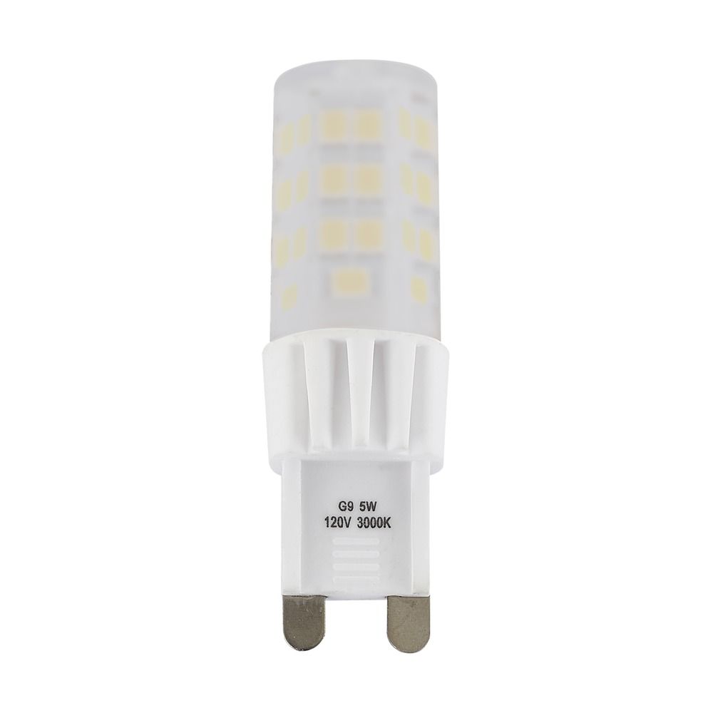 G9 LED Rigid Frosted Dimmable Bulb 3000K 500 Lumens | 4G9-FROST LED 120V DIM | Destination Lighting