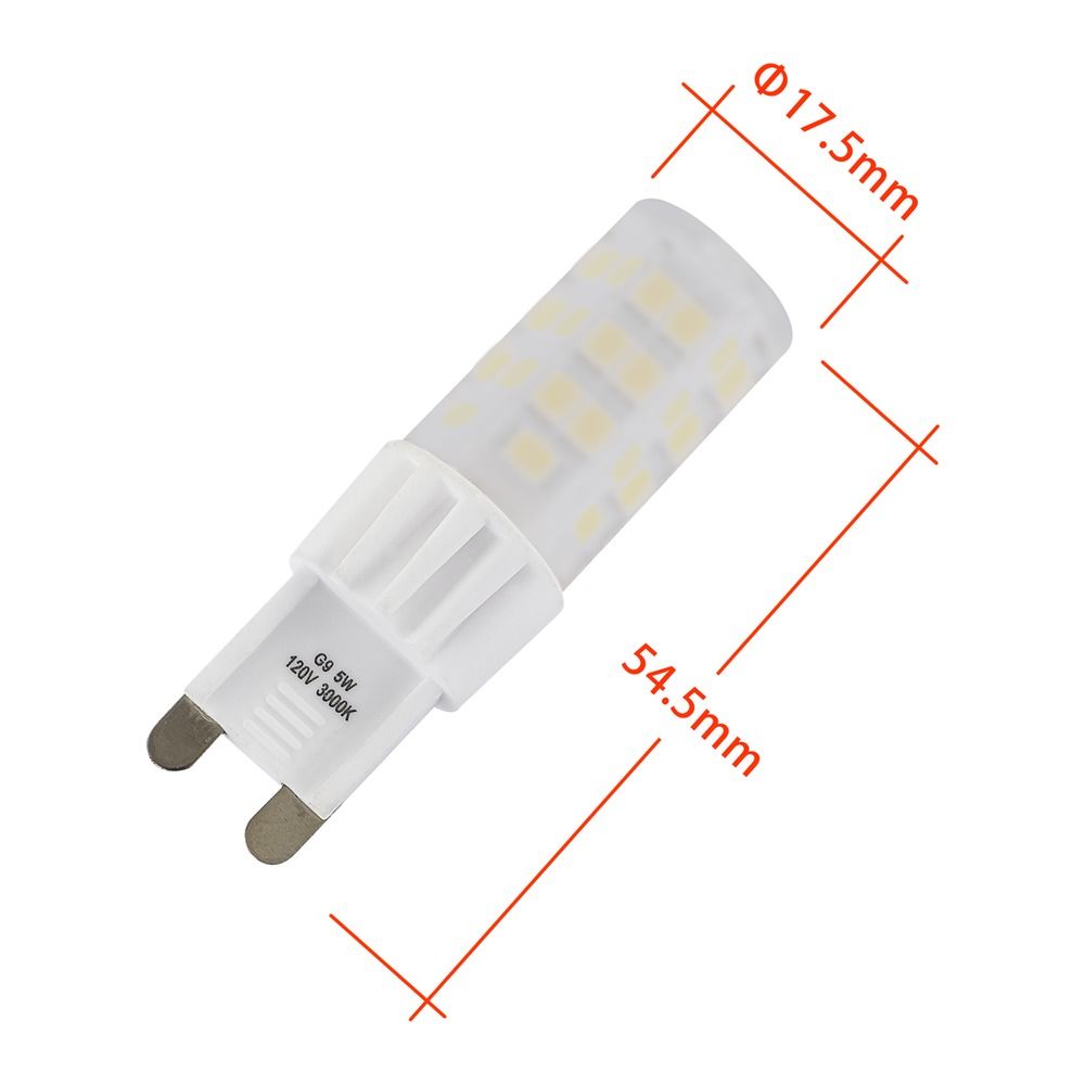 Lucky uitzondering Vulgariteit G9 LED Rigid Loop Frosted Dimmable Bulb 3000K 500 Lumens | 4G9-FROST LED  120V 3000K DIM | Destination Lighting