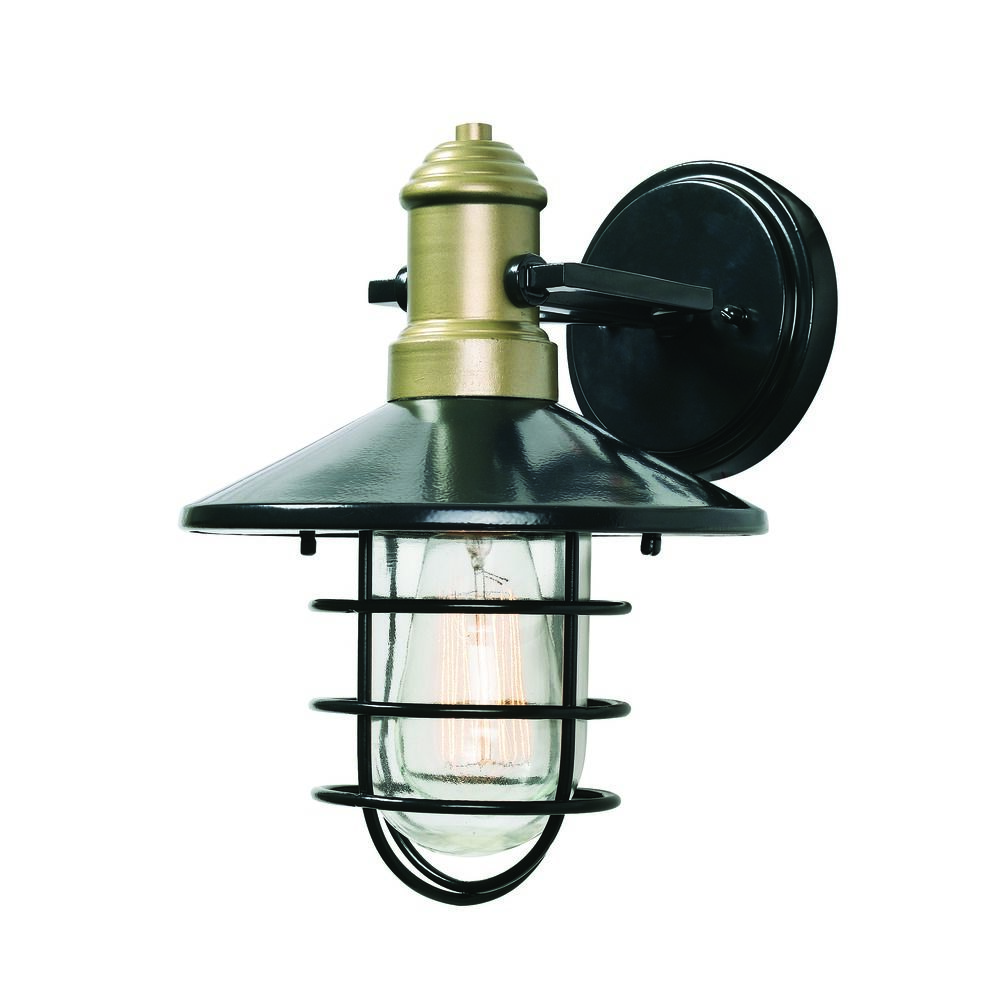 Mid Century Modern Outdoor Wall Light Bronze And Gold Outlook By Kenroy Home At Destination Lighting