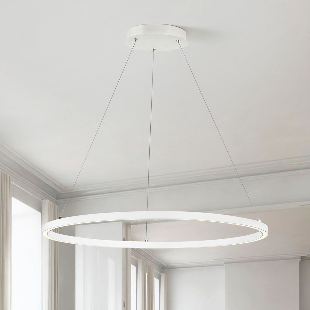 Led ring chandelier best sale light