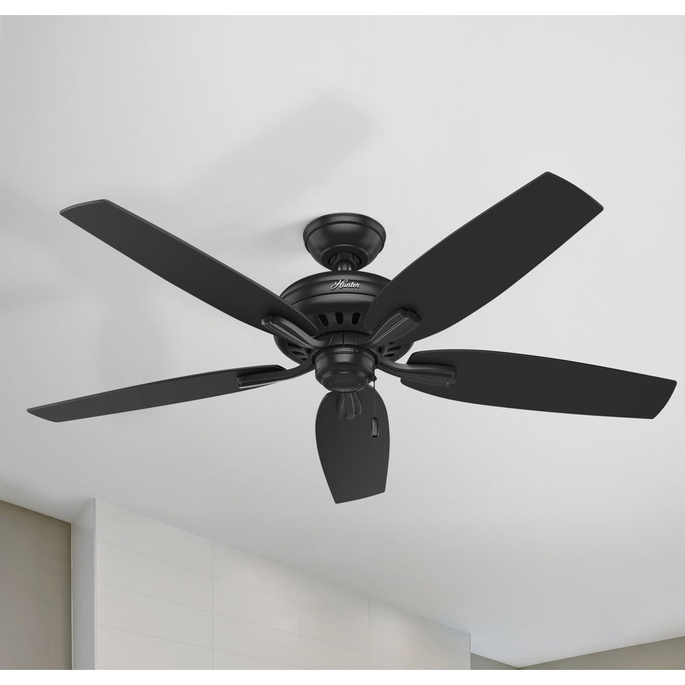 Newsome Black Ceiling Fan By Hunter