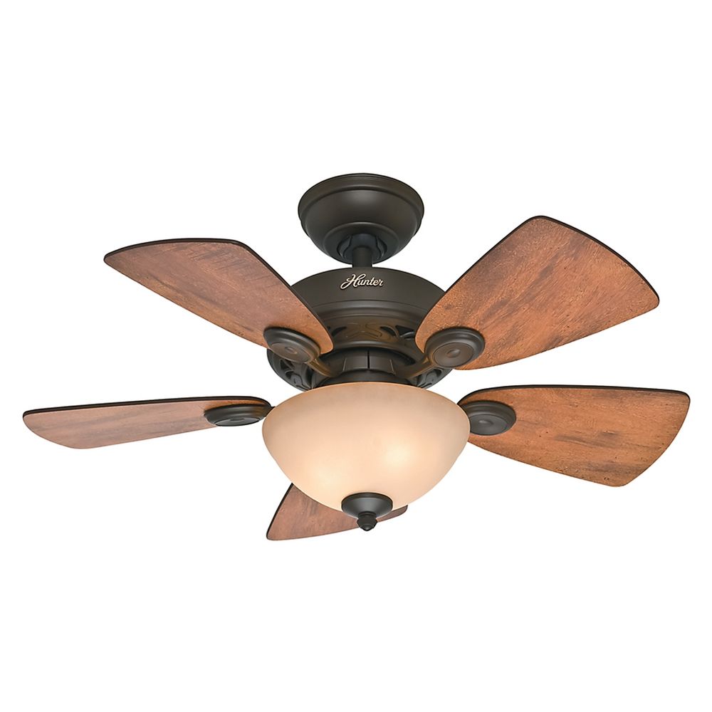 Details about   Hunter Fan 34 inch Casual New Bronze Indoor Ceiling Fan with Light and Pull Chai 