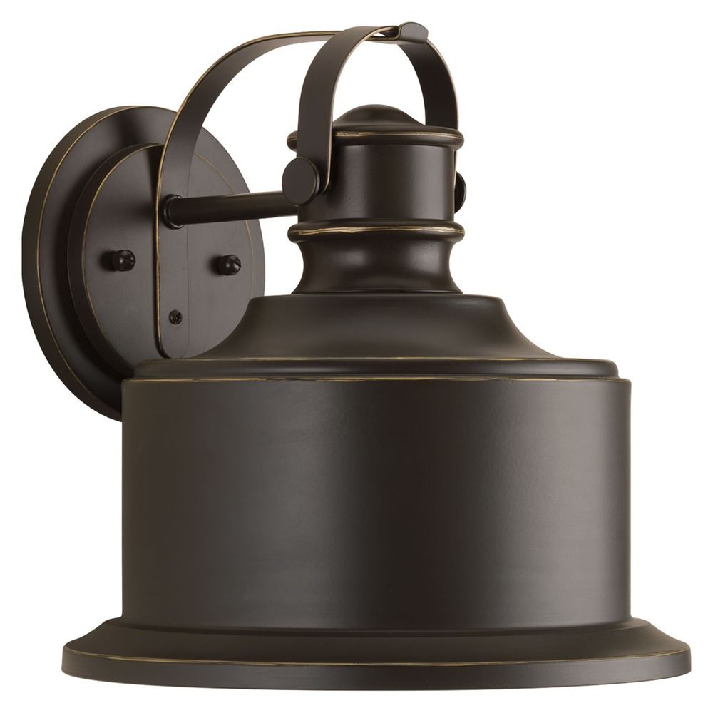 Farmhouse Led Barn Light Outdoor Wall Light Bronze Progress Lighting P560053 020 30 Destination Lighting