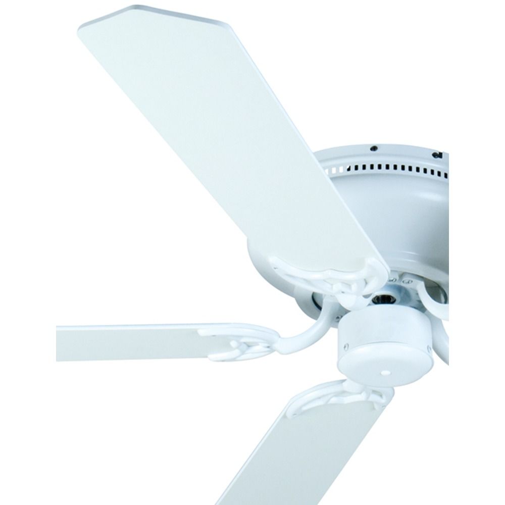 Craftmade Lighting Pro Contemporary Flushmount White Ceiling Fan Without Light At Destination Lighting