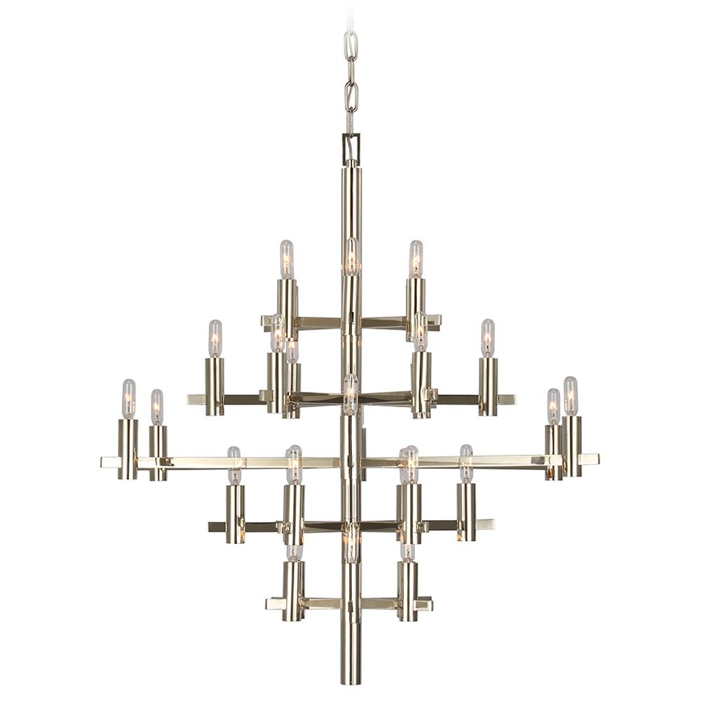 Chapman & Myers Sonnet Chandelier in Polished Nickel by Visual Comfort ...