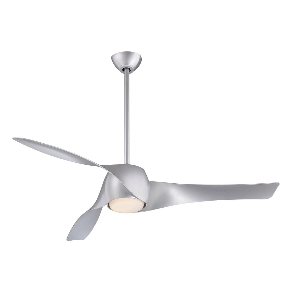 58 Inch Minka Aire Artemis Led Silver Led Ceiling Fan With Light