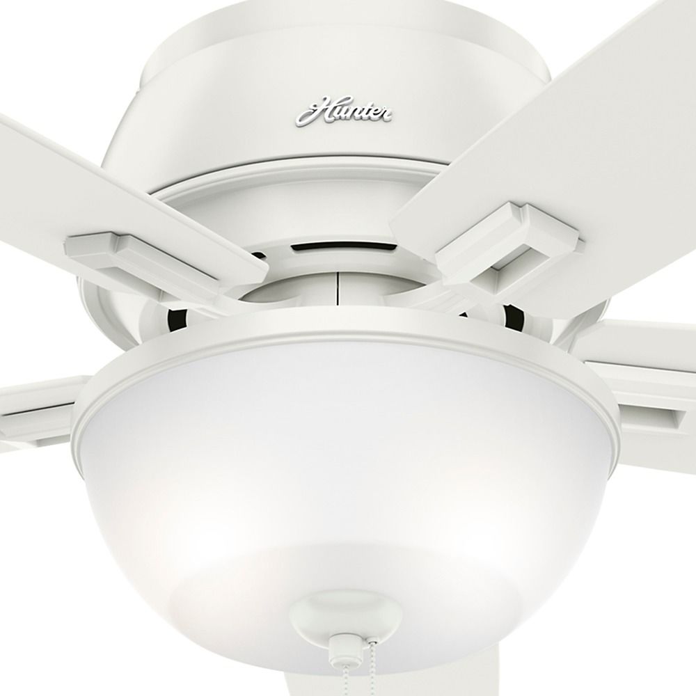52 Inch Hunter Fan Donegan Low Profile Fresh White Led Ceiling 52 Inch Hunter Fan Donegan Low Profile Fresh White Led Ceiling With Light Alt3