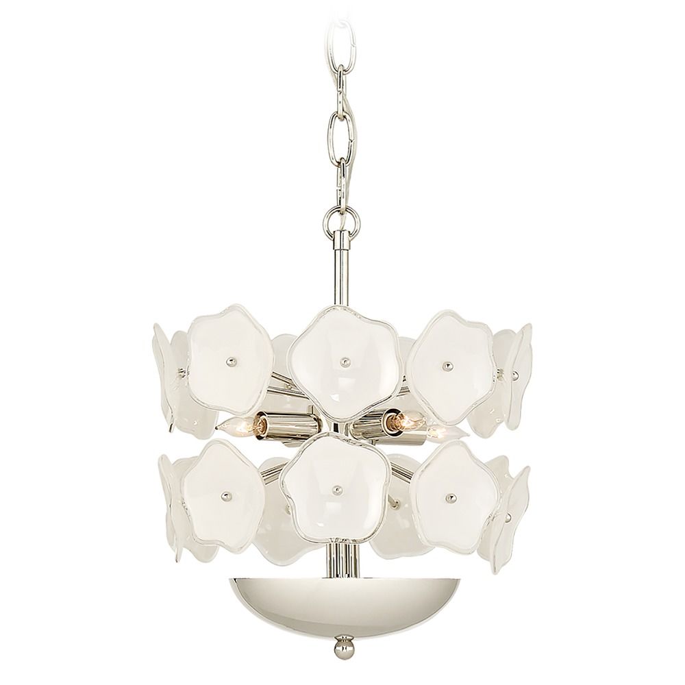 Kate Spade New York Leighton Chandelier in Nickel by Visual Comfort  Signature | KS5065PNCRE | Destination Lighting