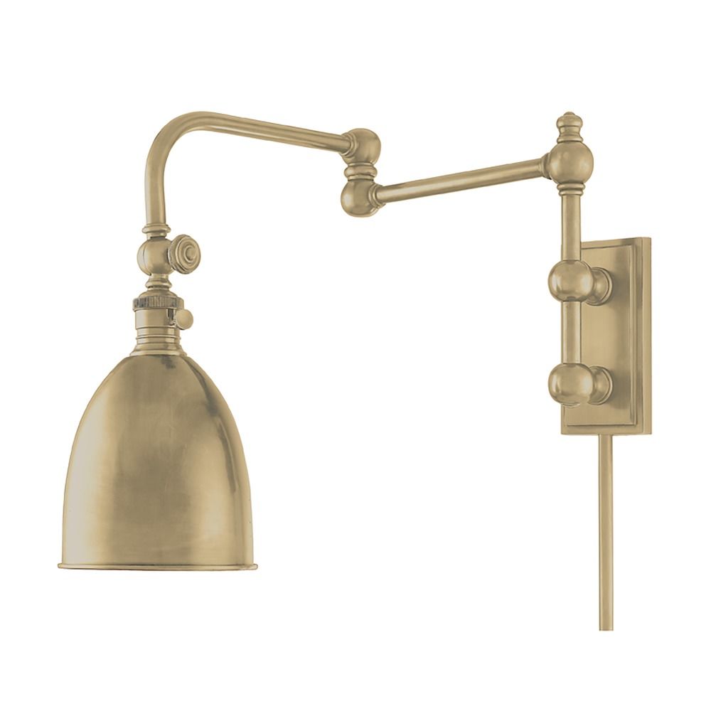 Swing Arm Lamp in Aged Brass Finish 771AGB Destination Lighting