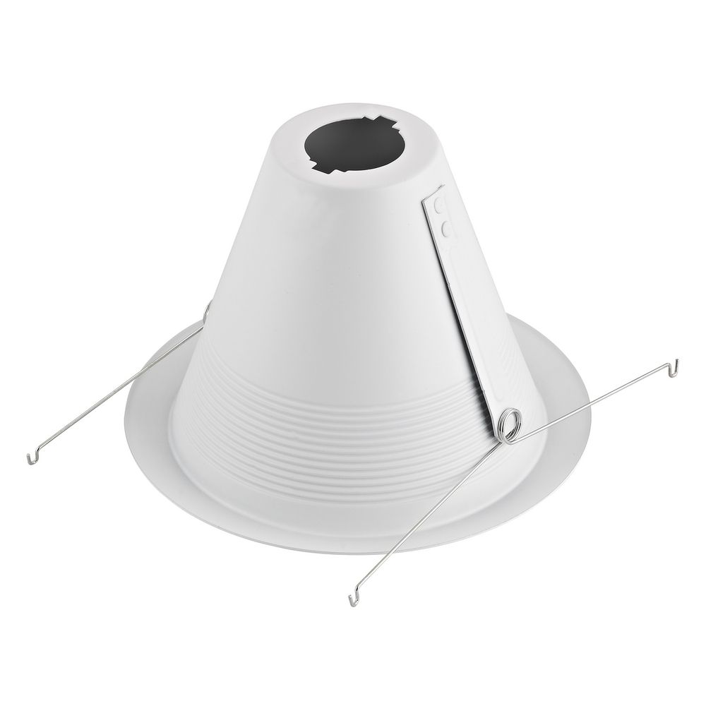 White Baffle Cone Trim For 6 Inch