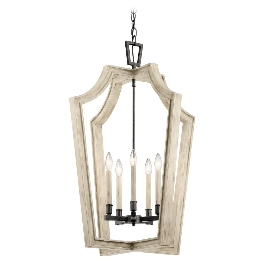 Kichler Lighting Botanica Anvil Iron Chandelier 44262AVI Destination Lighting