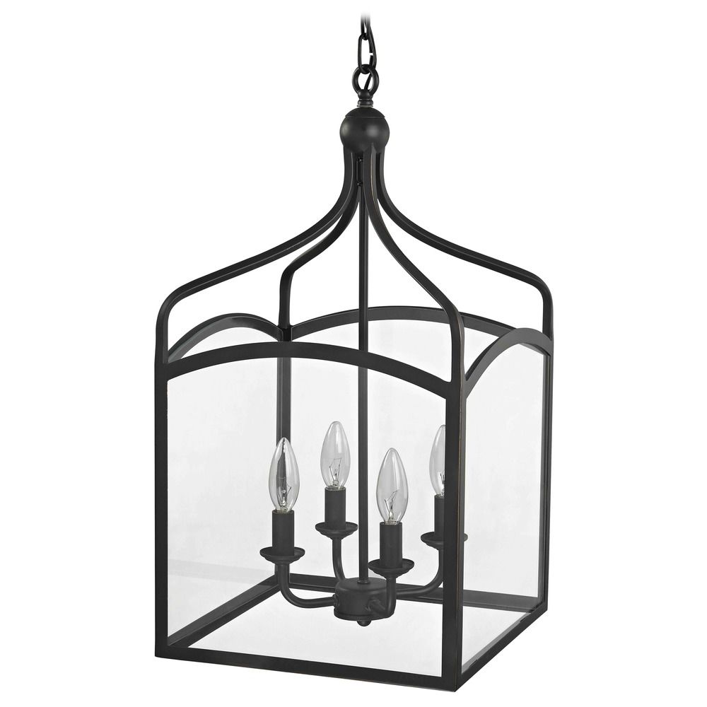 Preston Large Square Lantern Pendant Entryway Light 874 78