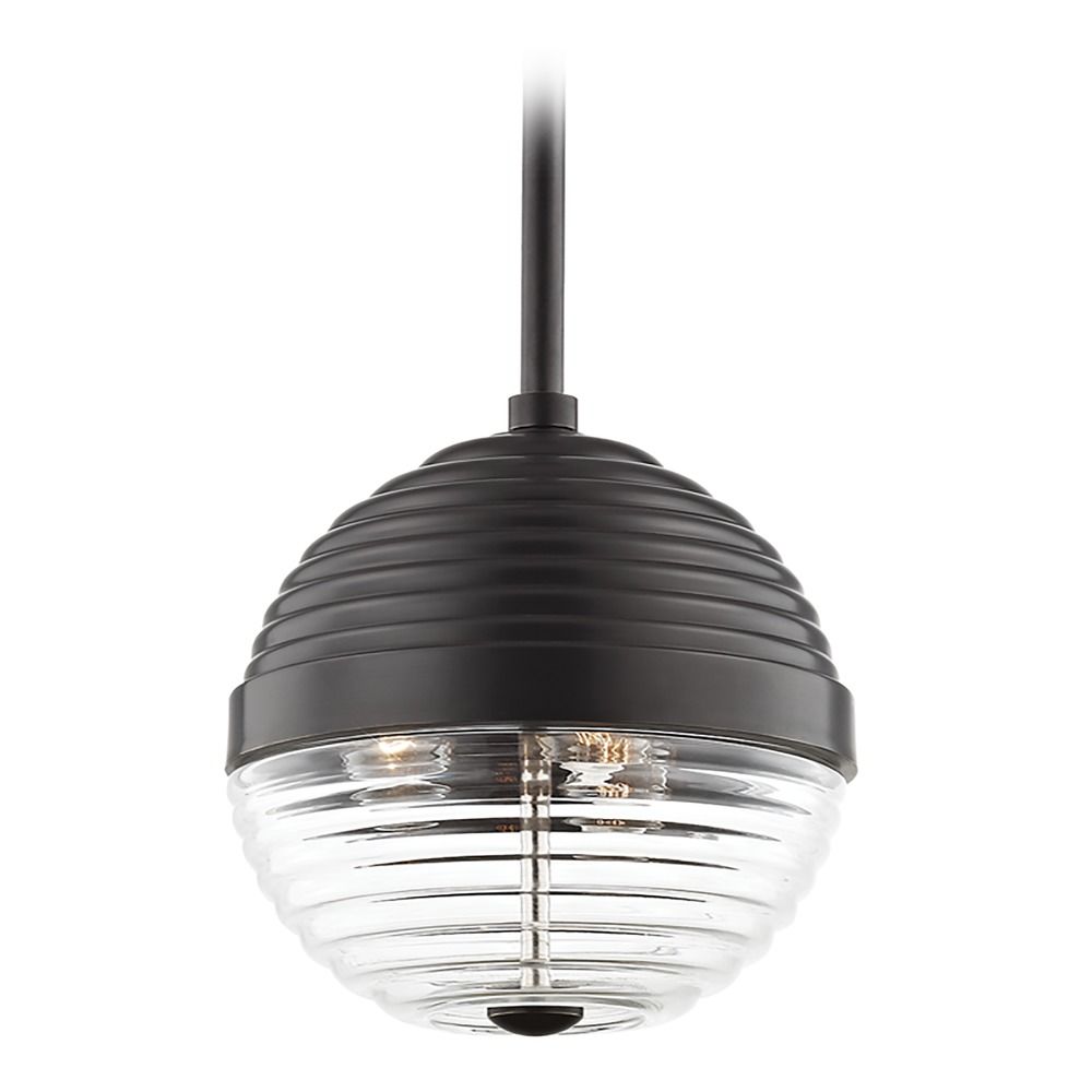 Hudson Valley Lighting Easton Old Bronze Pendant Light with Bowl / Dome