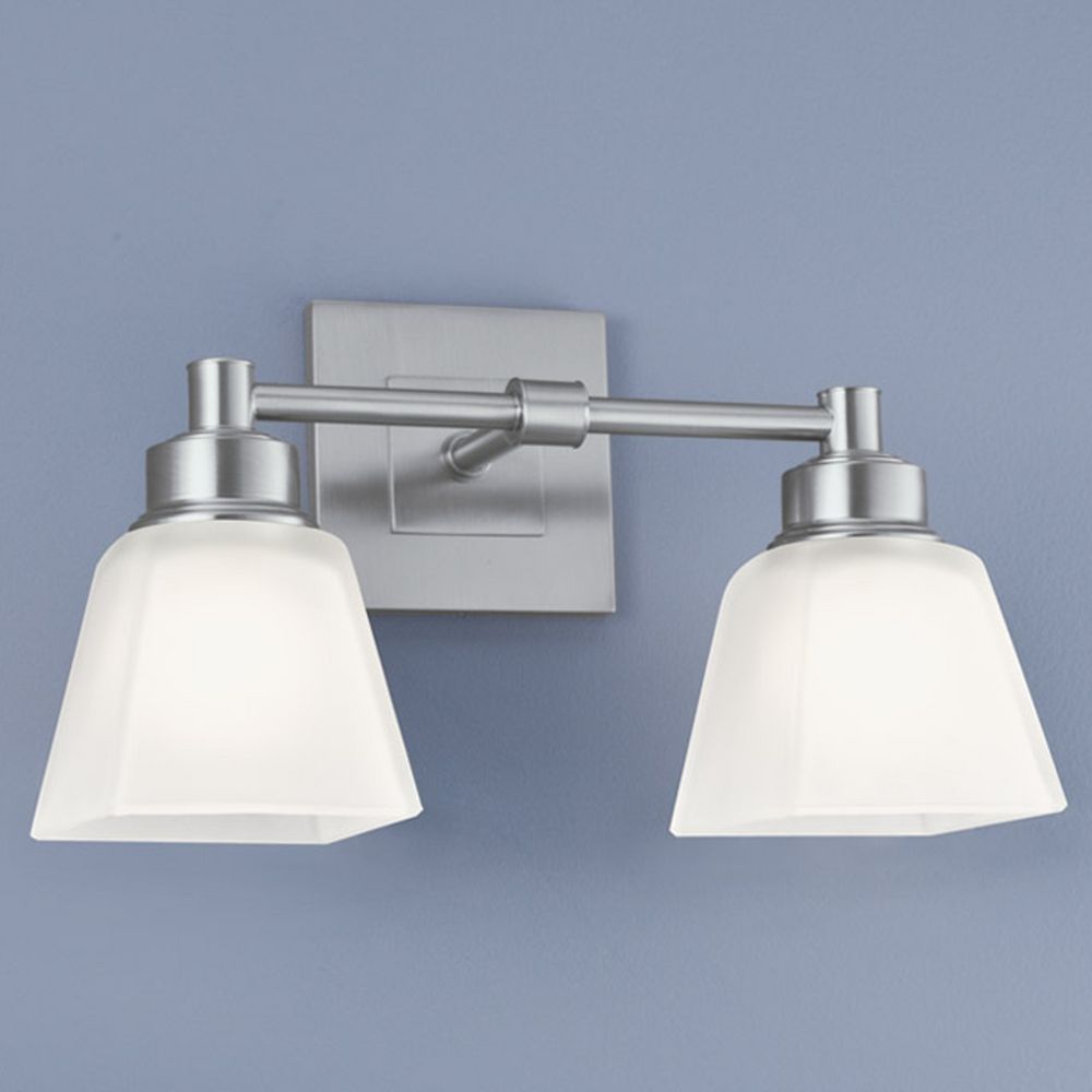 Norwell Lighting Matthew Brush Nickel Bathroom Light 9636BNSQ