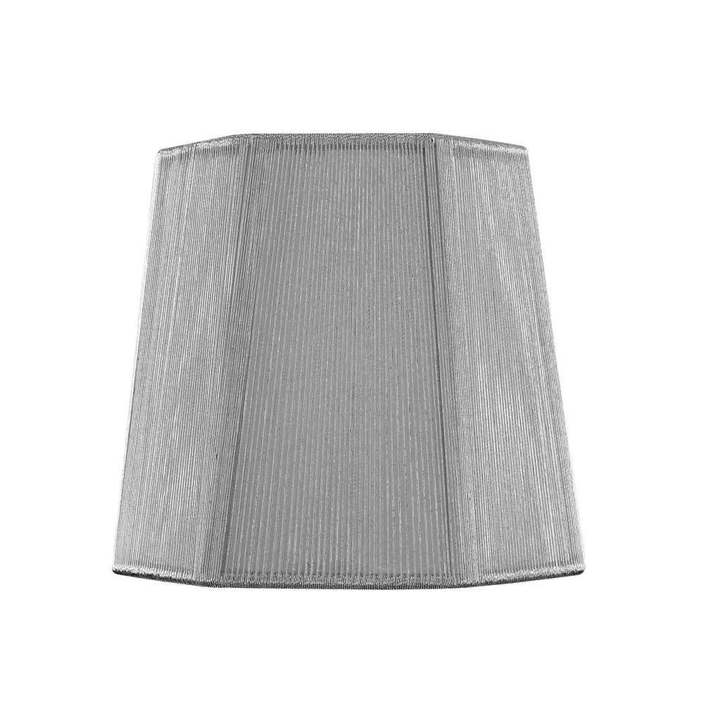 Clip On Hexagon Silver Lamp Shade Sh9626 Destination Lighting