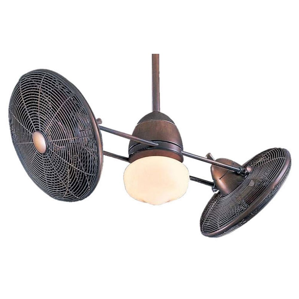 42 Inch Ceiling Fan With Twin Turbofans And Light Kit F602 Rrb